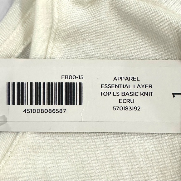 Chico’s Essential Layer Long Sleeve Top In Ecru - Picture 3 of 6